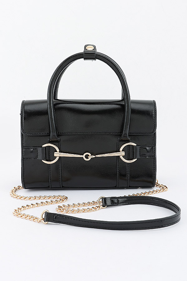 Vegan Metallic Leather Bag