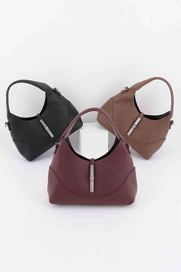Vegan Leather Top Handle Bag