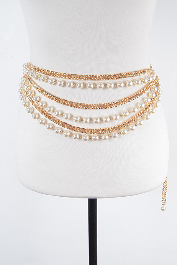 Oversize Layered Chain Belt