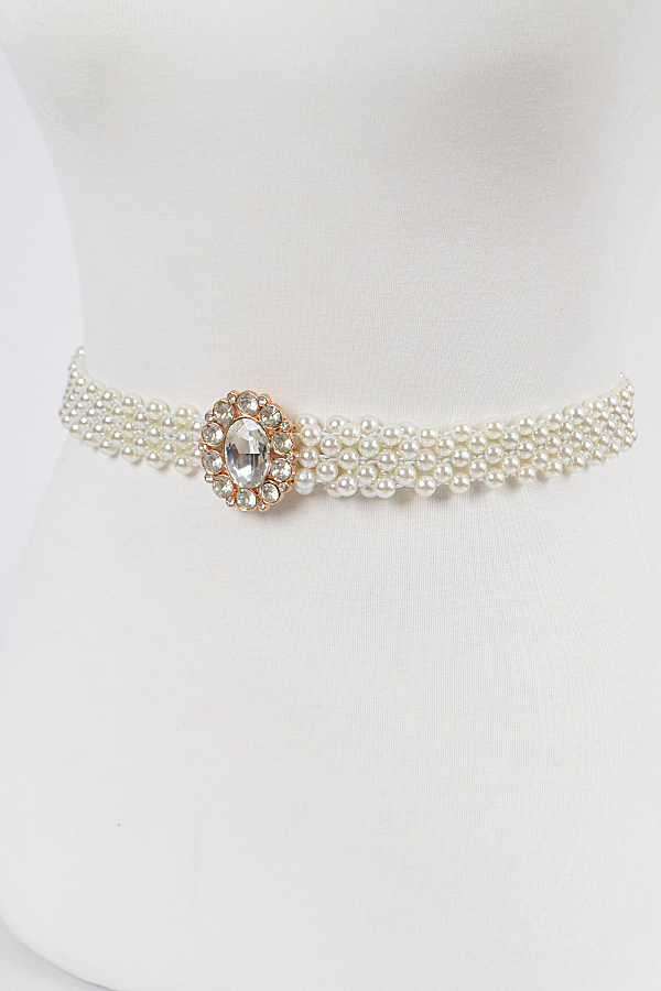 Elastic Pearl Belt